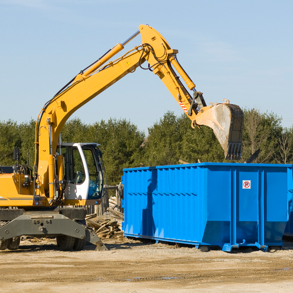 what size residential dumpster rentals are available in Wisner LA